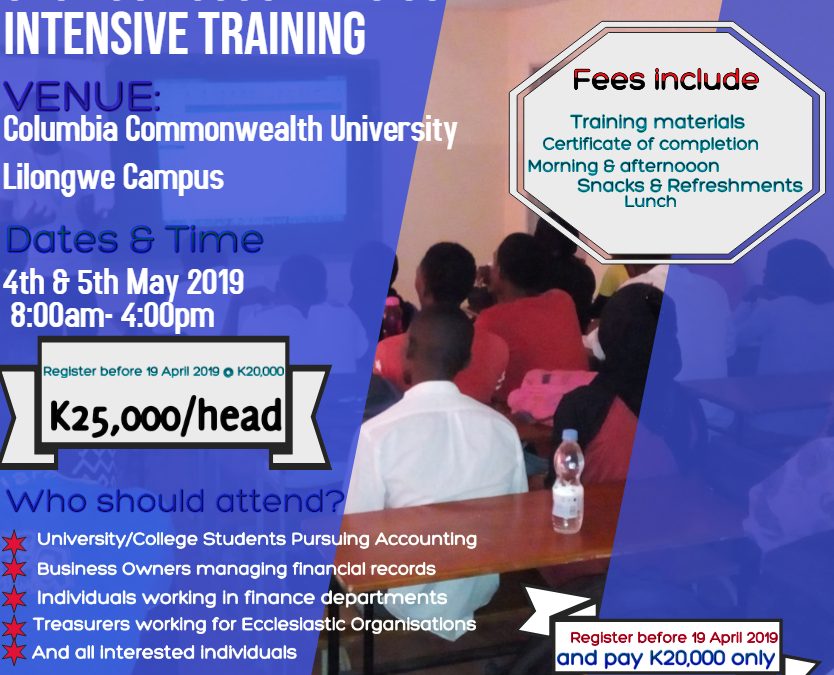 SAGE 50 ACCOUNTING SOFTWARE INTENSIVE TRAINING-LILONGWE